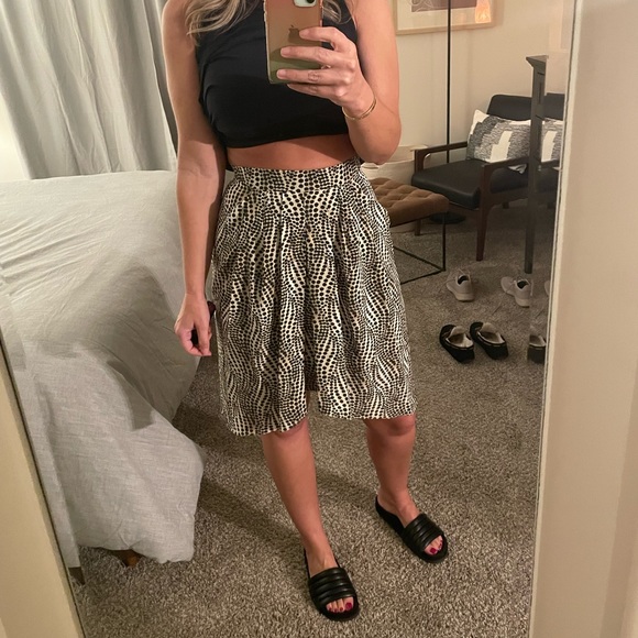 NWT Isabel Marant Abstract Ju Igina Asymmetrical Skirt Silk Pockets - Picture 9 of 9